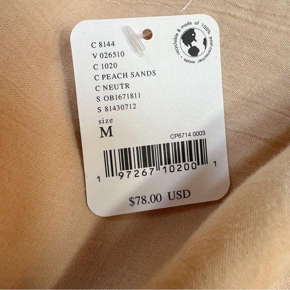 NWT! FREE PEOPLE romanticize nude peach dress, M. - Picture 5 of 12